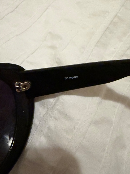 Yves Saint Laurent Black Oversized Sunglasses